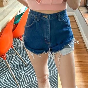 Nasty Gal x EMRATA Vintage Short Straw Denim Short
